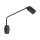Wandstrahler verstellbar Schalter Schwarz GU10 H:43 cm