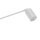 Wandspot verstellbar Schalter Metall Weiß GU10 H:43 cm