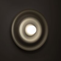 Wandleuchte Glas Metall Weiß Kaschmir G9 Ø60...