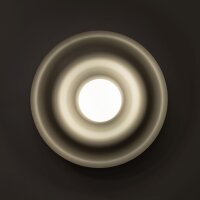 Wandleuchte Glas Metall Weiß Kaschmir G9 rund H:40 cm