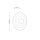 Wandleuchte blendarm Glas Metall Braun G9 H:60 cm rund