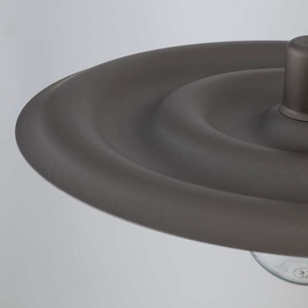 Pendelleuchte blendarm Metall Braun E27 Ø40 cm Modern