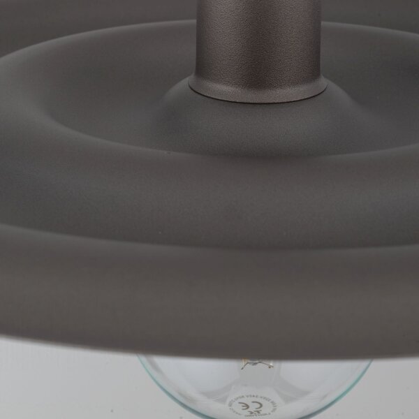 Pendelleuchte blendarm Metall Braun E27 Ø40 cm Modern