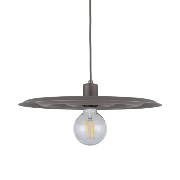 Pendelleuchte blendarm Metall Braun E27 Ø40 cm Modern