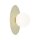 Wandleuchte Glas Kugel Metall Pistazie G9 H:25 cm rund