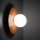 Wandleuchte Glas Metall Weiß Orange G9 B:25 cm rund