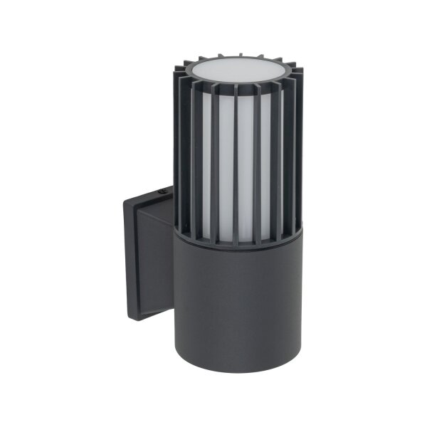 Außenwandleuchte Uplight Weiß Grau E27 H:20 cm IP54
