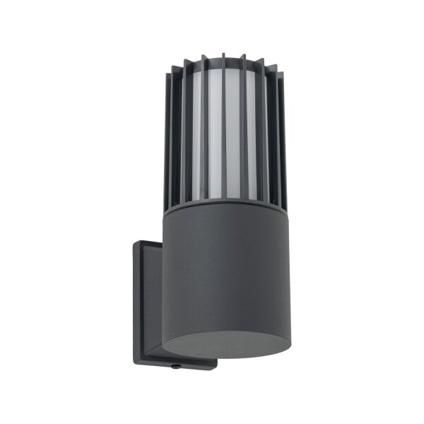 Außenwandleuchte Uplight Weiß Grau E27 H:20 cm IP54