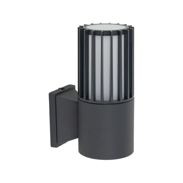 Außenwandleuchte Uplight Weiß Grau E27 H:20 cm IP54