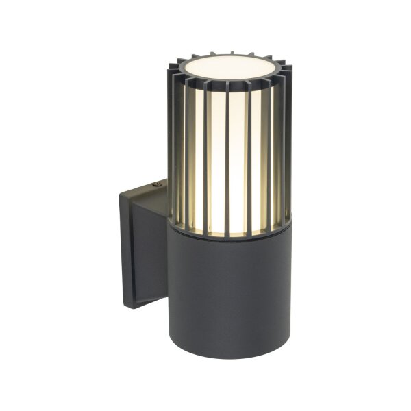 Außenwandleuchte Uplight Weiß Grau E27 H:20 cm IP54