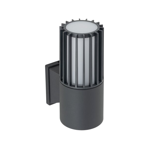 Außenwandleuchte Uplight Weiß Grau E27 H:20 cm IP54