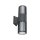 Wandleuchte Up Down Aluminium Grau E27 H:30 cm IP54