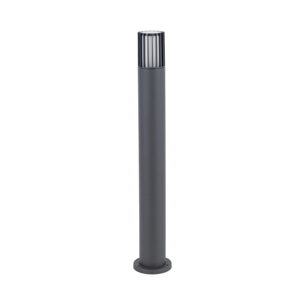 Pollerleuchte blendarm Aluminium Grau H:80 cm IP54 E27