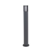 Pollerleuchte blendarm Aluminium Grau H:80 cm IP54 E27