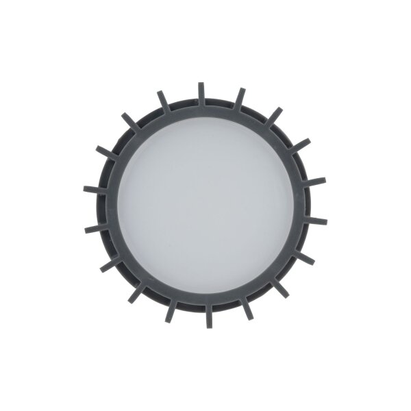 Außendeckenleuchte blendarm Alu Grau Ø9 cm E27 IP54