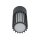 Außendeckenleuchte blendarm Alu Grau Ø9 cm E27 IP54