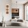 LED Wandleuchte indirekt 3000K Holz Braun H:95,5 cm