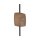 LED Wandleuchte indirekt 3000K Holz Braun H:55 cm