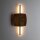 LED Wandleuchte indirekt 3000K Holz Braun H:55 cm