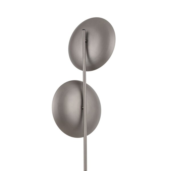 Stehleuchte 2-flammig Glas Metall Braun G9 H:160 cm