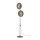 Stehleuchte 2-flammig Glas Metall Braun G9 H:160 cm