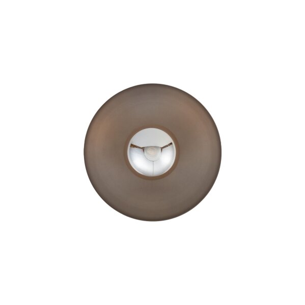 Wandleuchte Glas Metall Braun blendarm G9 H:28 cm rund