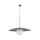 Pendelleuchte Glas Metall Weiß Braun E27 Ø65 cm rund