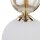 Pendelleuchte Glas Metall Gold Cognac E14 rund Ø13 cm