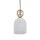 Pendelleuchte Glas Metall Gold Cognac E14 rund Ø13 cm