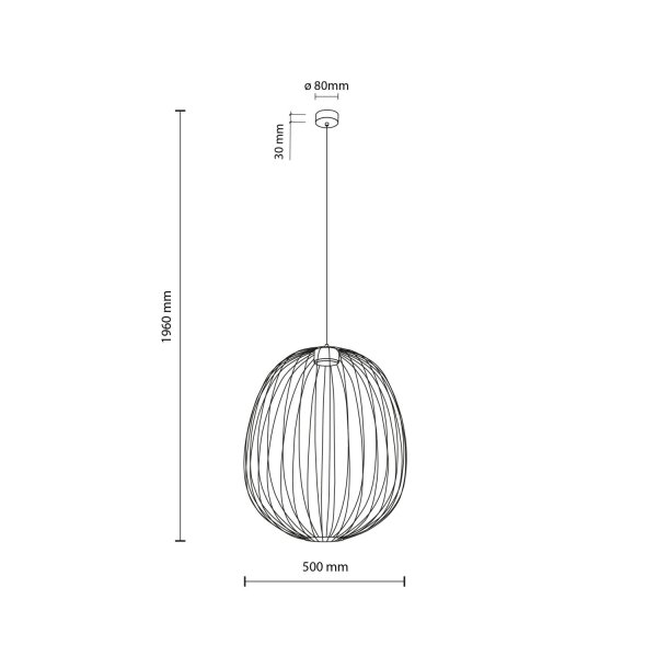 Pendelleuchte Schwarz Metall GX53 Ø50 cm Drahtschirm
