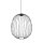 Pendelleuchte Schwarz Metall GX53 Ø50 cm Drahtschirm