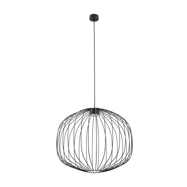 Pendelleuchte Metall Schwarz GX53 rund Ø58 cm Draht