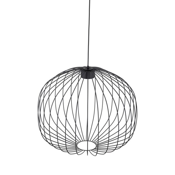 Pendelleuchte Metall Schwarz GX53 rund Ø58 cm Draht