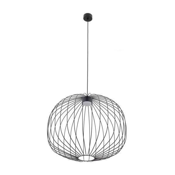 Pendelleuchte Metall Schwarz GX53 rund Ø58 cm Draht