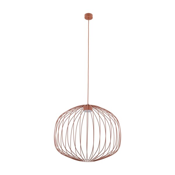 Pendelleuchte Metall Kaminrot GX53 Ø58 cm dekorativ