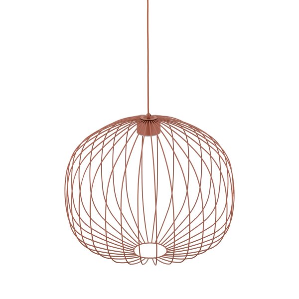 Pendelleuchte Metall Kaminrot GX53 Ø58 cm dekorativ