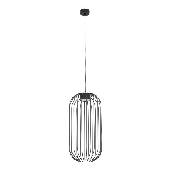 Pendelleuchte Metall Schwarz GX53 rund Ø25 cm Draht