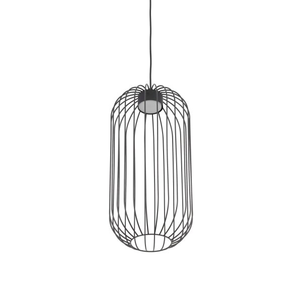 Pendelleuchte Metall Schwarz GX53 rund Ø25 cm Draht