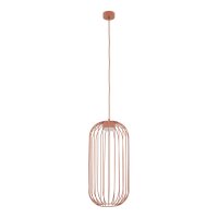 Pendelleuchte Metall Kaminrot GX53 Ø25 cm rund Draht