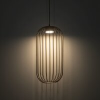 Pendelleuchte Metall Sandfarben GX53 rund Ø25 cm...