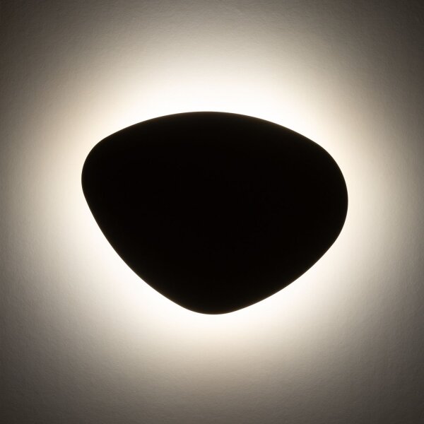 Wandlampe indirekt 3-flammig Schwarz Metall G9 H:37 cm