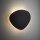 Wandlampe indirekt 3-flammig Schwarz Metall G9 H:37 cm