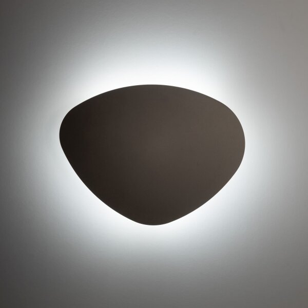 Wandlampe indirekt 3-flammig Metall Braun G9 H:37 cm