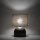 Tischlampe Stoff Metall Braun E27 H:49 cm dekorativ