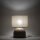Tischlampe Stoff Metall Sandfarben Grau E27 49 cm klein