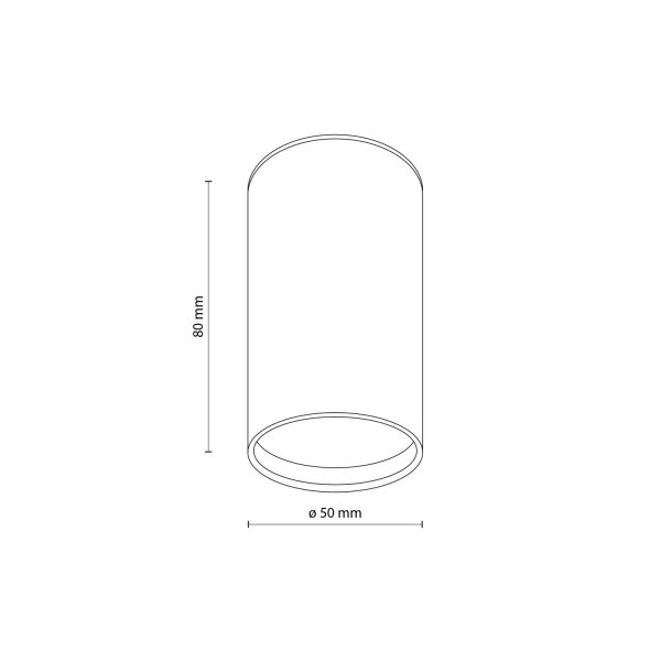 Deckenspot Metall Kaminrot GU10 Ø5 cm Modern dekorativ
