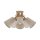 Deckenlampe Stoff Holz Grau E27 B:49 cm Skandinavisch