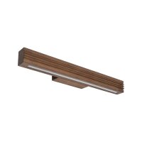 LED Wandleuchte Holz Nuss 3000K Schwarz L:45,5 cm