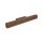 LED Wandleuchte Holz Nuss 3000K Schwarz L:45,5 cm