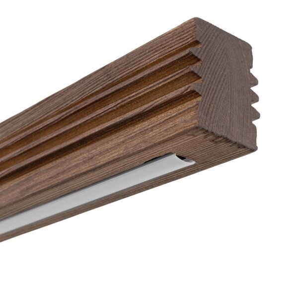 LED Deckenleuchte Holz Nuss 3000K L:120,5 cm Modern